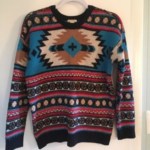 Forever 21 cozy Aztec crewneck sweater